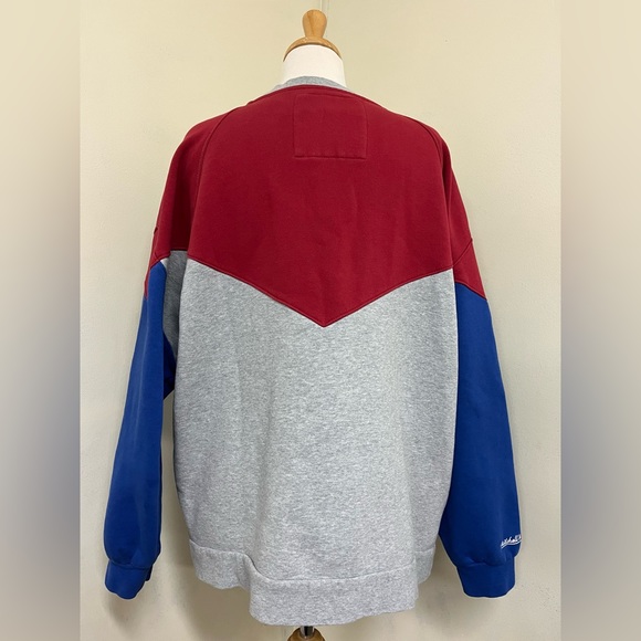 Mitchell & Ness Throwback Vintage Style Sweatshirt New England Patriots 2XL - Picture 4 of 9